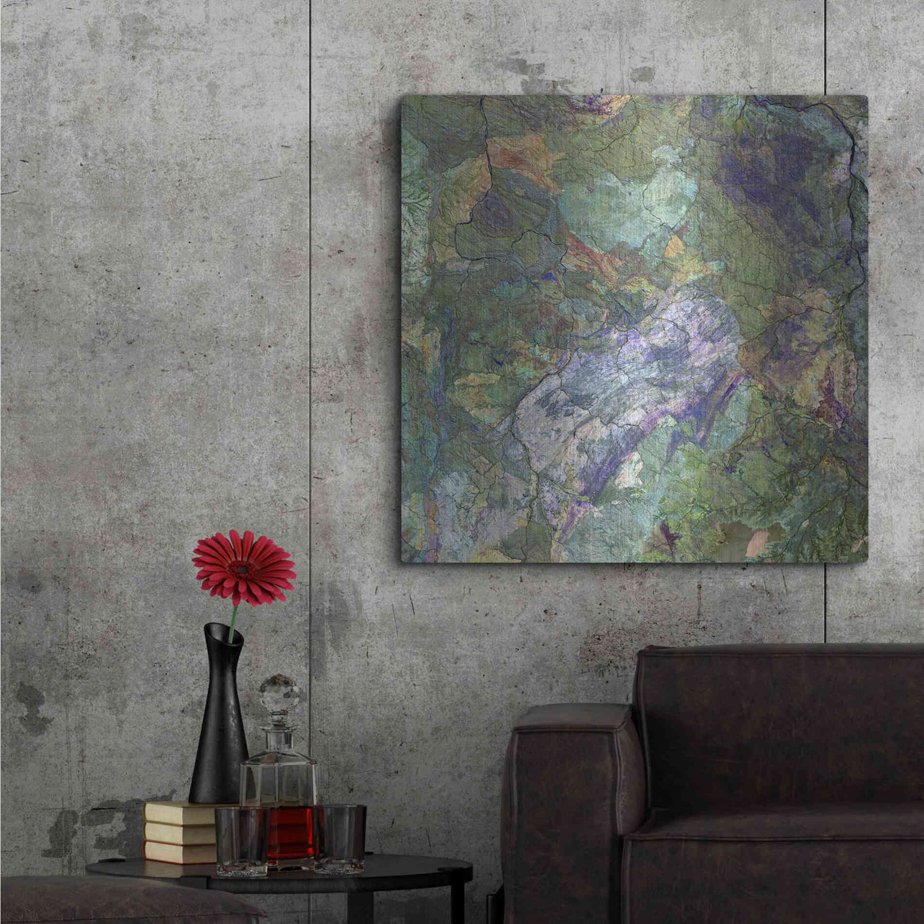 Luxe Metal Art 'Earth as Art: Great Sandy Desert' Metal Wall Art,36x36