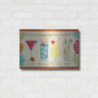 Luxe Metal Art 'Exotic Breeze XII' by Veronique Charron, Metal Wall Art,24x16