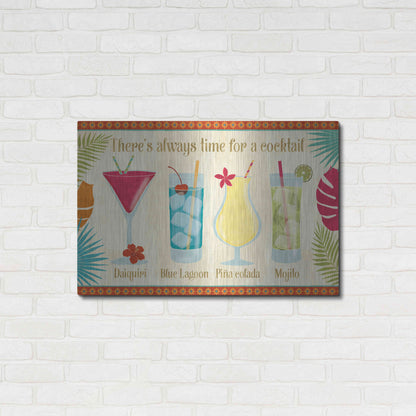 Luxe Metal Art 'Exotic Breeze XII' by Veronique Charron, Metal Wall Art,36x24