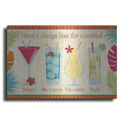 Luxe Metal Art 'Exotic Breeze XII' by Veronique Charron, Metal Wall Art