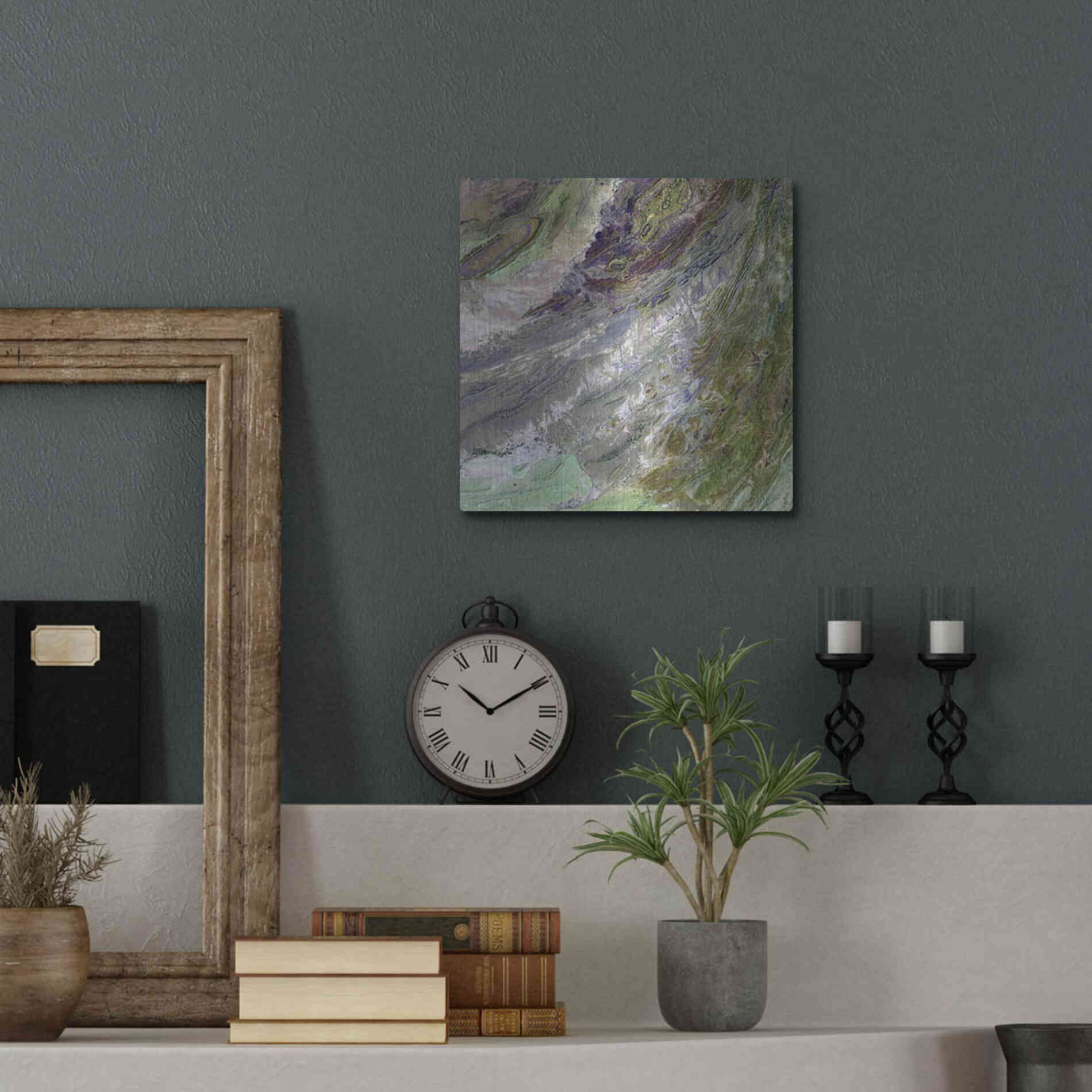 Luxe Metal Art 'Earth as Art: Sulaiman Mountains' Metal Wall Art,12x12