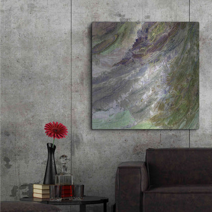 Luxe Metal Art 'Earth as Art: Sulaiman Mountains' Metal Wall Art,36x36