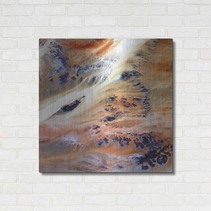 Luxe Metal Art 'Earth as Art: Terkezi Oasis' Metal Wall Art,36x36