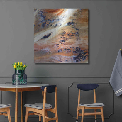 Luxe Metal Art 'Earth as Art: Terkezi Oasis' Metal Wall Art,36x36