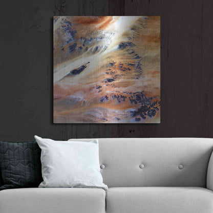 Luxe Metal Art 'Earth as Art: Terkezi Oasis' Metal Wall Art,36x36