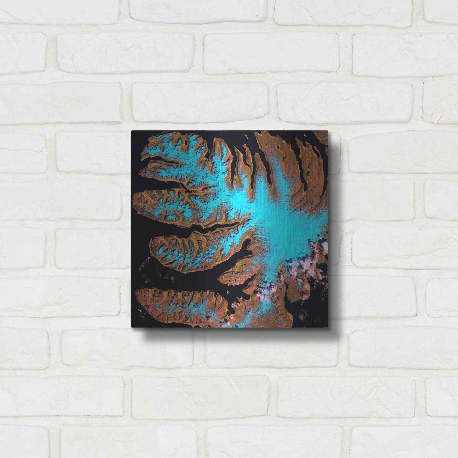 Luxe Metal Art 'Earth as Art: West Fjords' Metal Wall Art,12x12