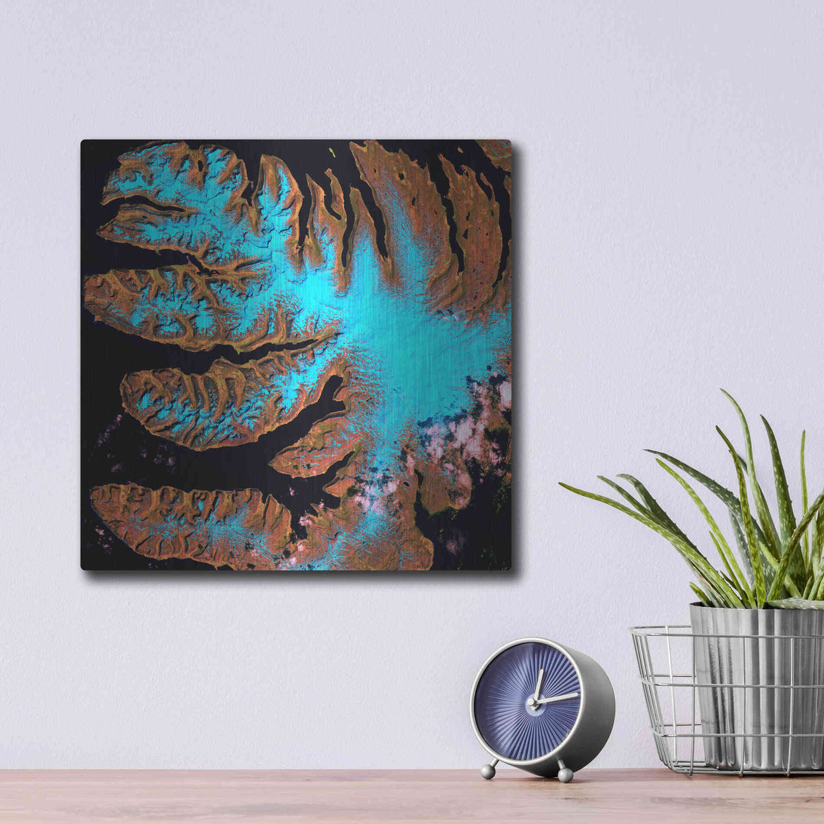Luxe Metal Art 'Earth as Art: West Fjords' Metal Wall Art,12x12
