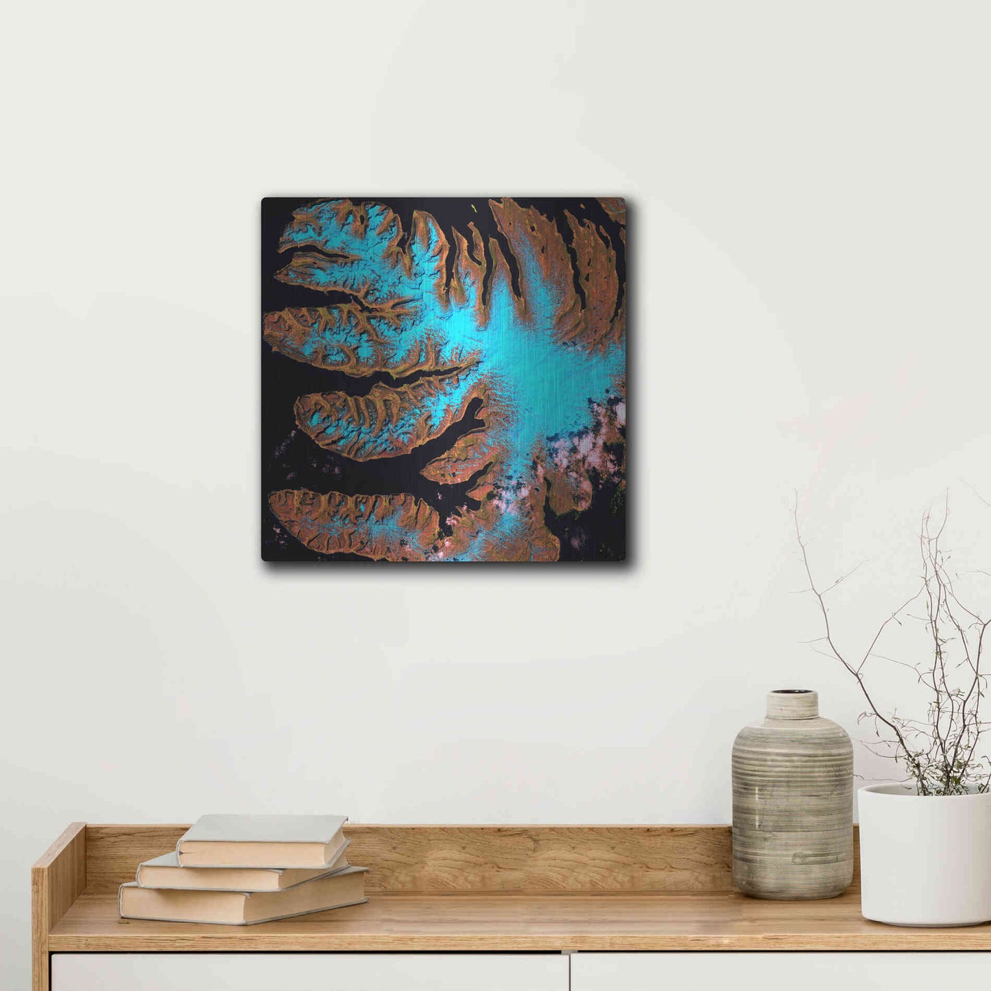 Luxe Metal Art 'Earth as Art: West Fjords' Metal Wall Art,12x12