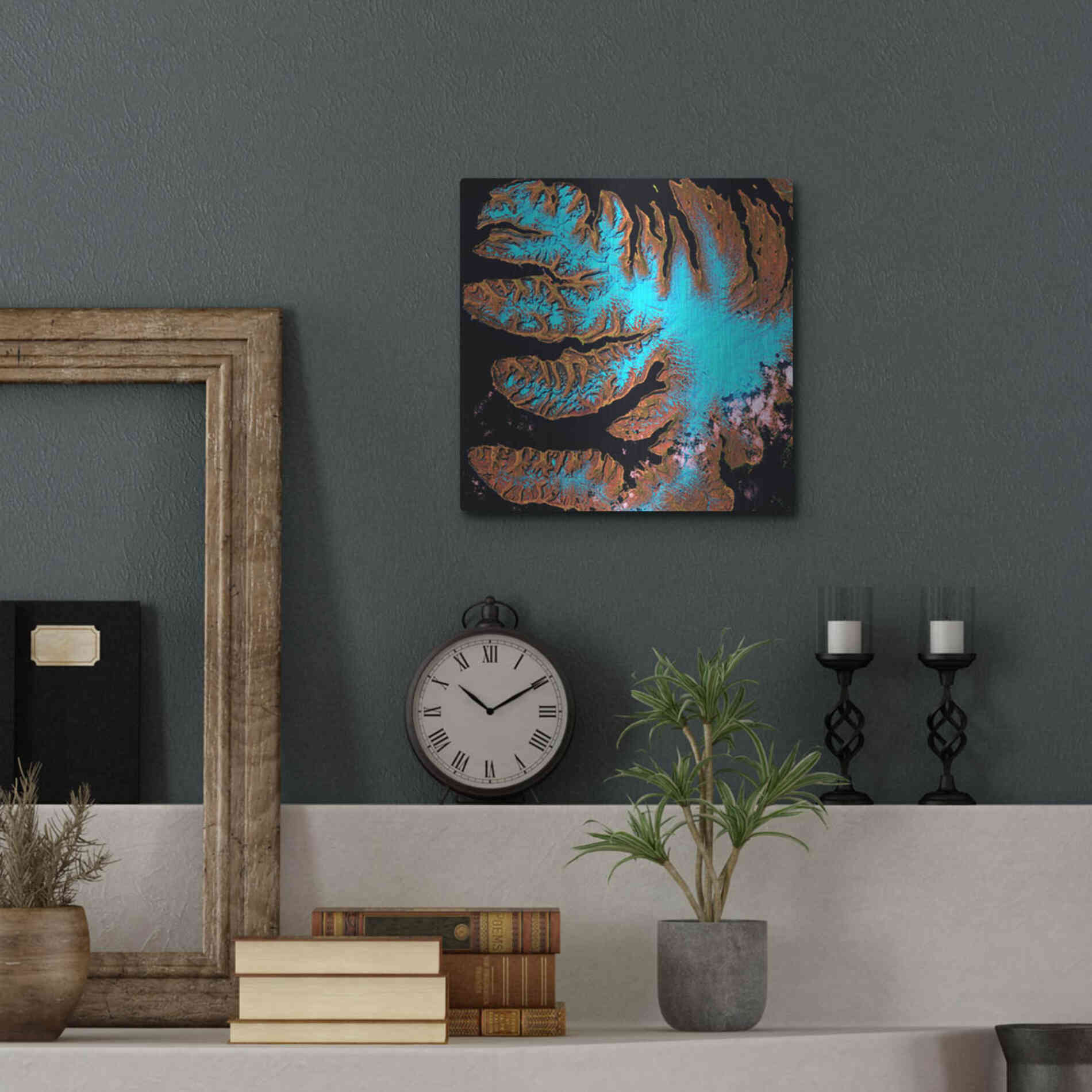 Luxe Metal Art 'Earth as Art: West Fjords' Metal Wall Art,12x12