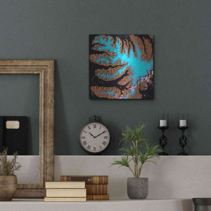 Luxe Metal Art 'Earth as Art: West Fjords' Metal Wall Art,12x12