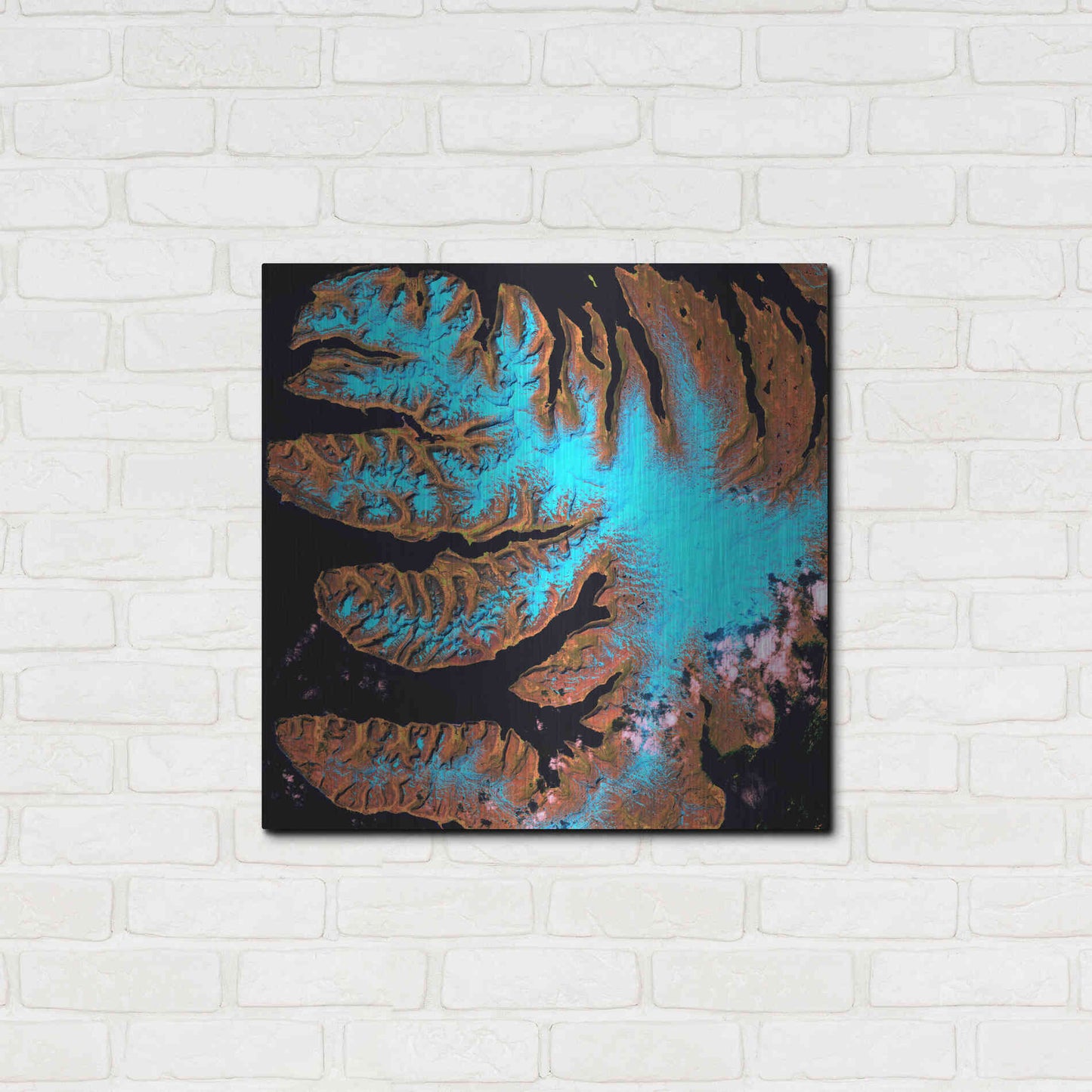 Luxe Metal Art 'Earth as Art: West Fjords' Metal Wall Art,24x24