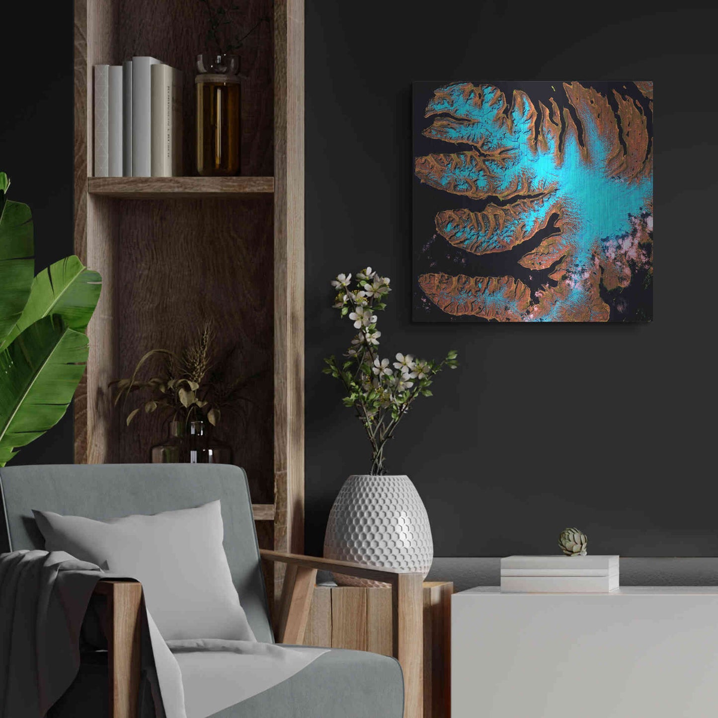 Luxe Metal Art 'Earth as Art: West Fjords' Metal Wall Art,24x24