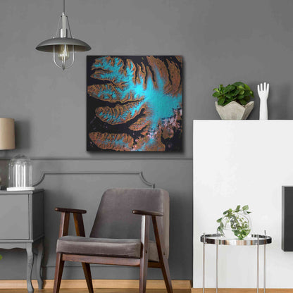 Luxe Metal Art 'Earth as Art: West Fjords' Metal Wall Art,24x24