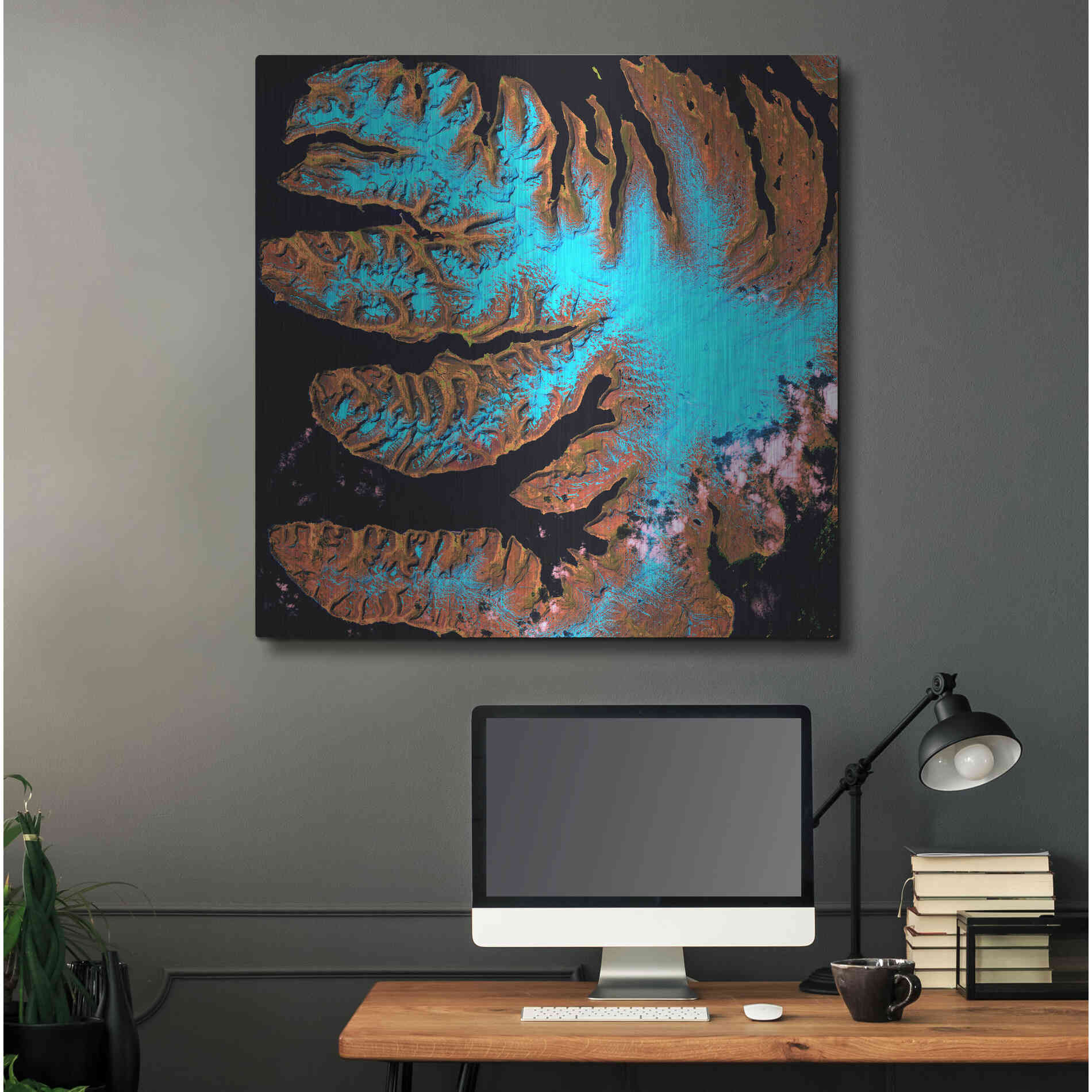 Luxe Metal Art 'Earth as Art: West Fjords' Metal Wall Art,36x36