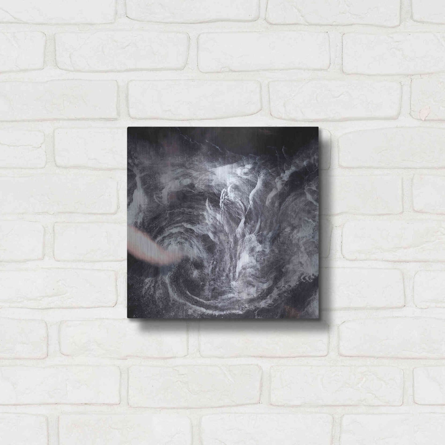 Luxe Metal Art 'Earth as Art: Whirlpool in the Air' Metal Wall Art,12x12