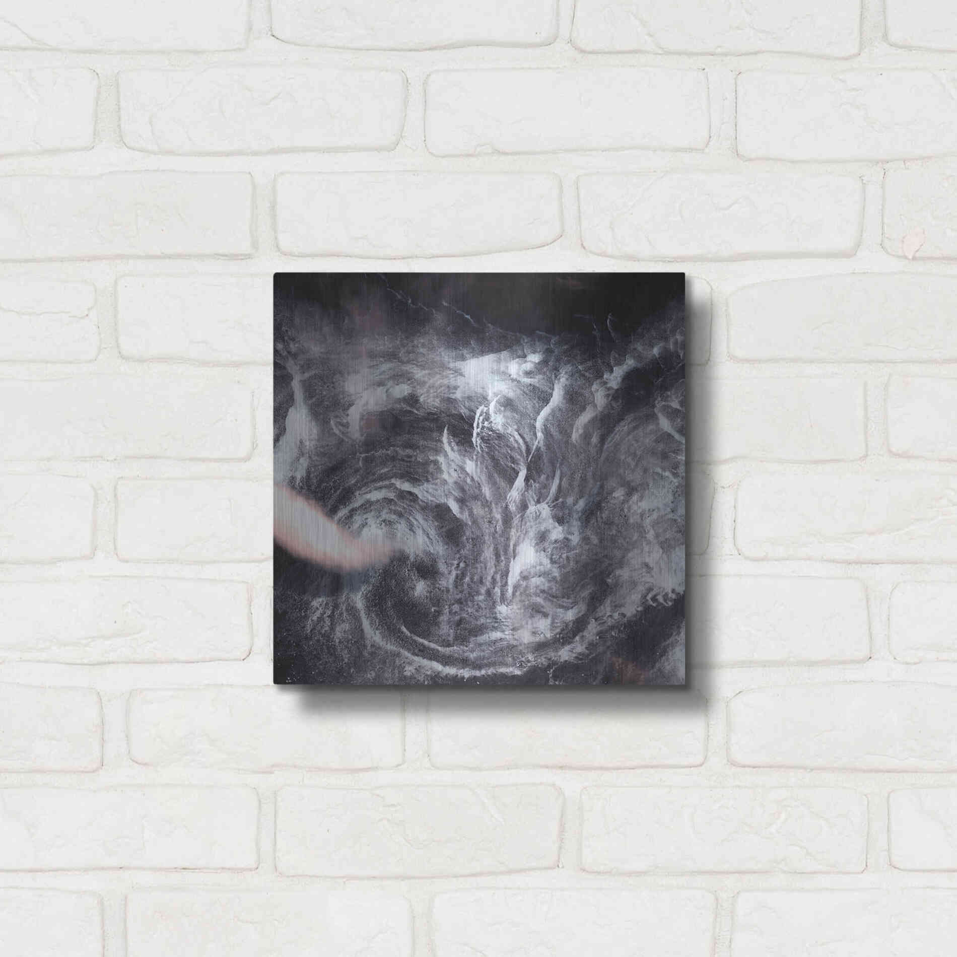 Luxe Metal Art 'Earth as Art: Whirlpool in the Air' Metal Wall Art,12x12