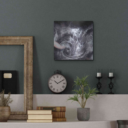 Luxe Metal Art 'Earth as Art: Whirlpool in the Air' Metal Wall Art,12x12