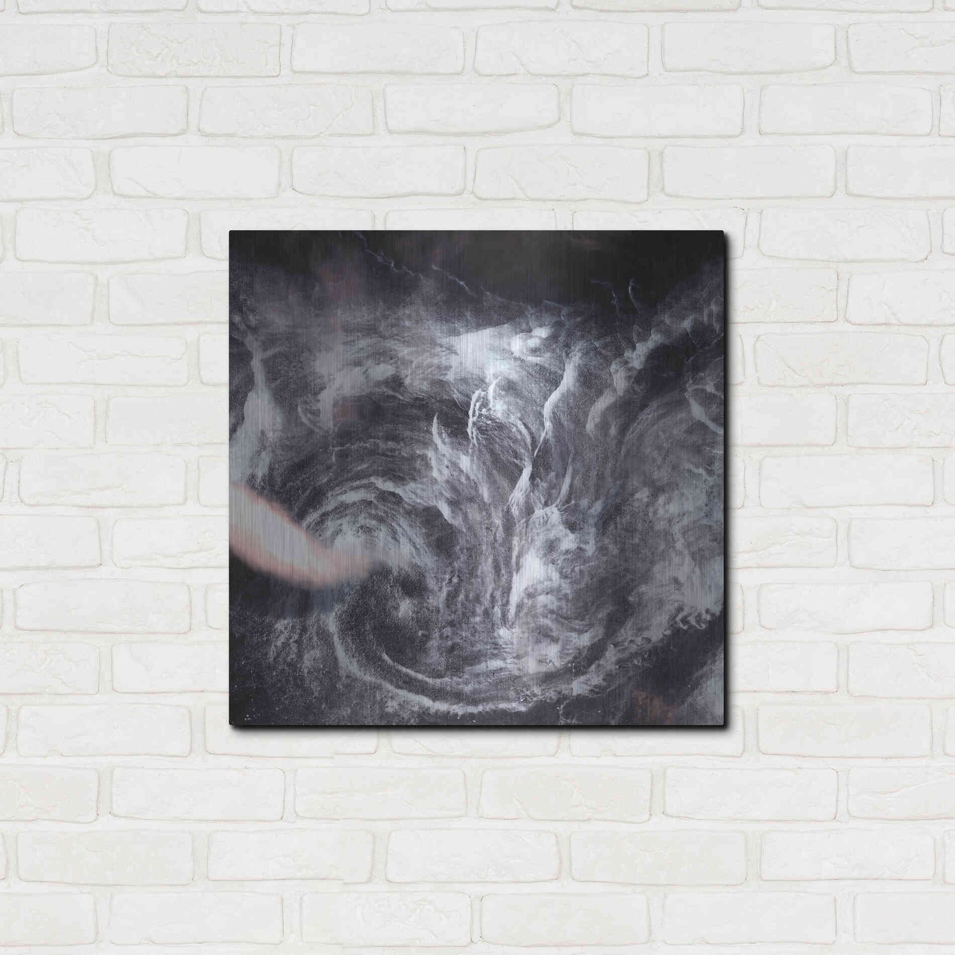 Luxe Metal Art 'Earth as Art: Whirlpool in the Air' Metal Wall Art,24x24