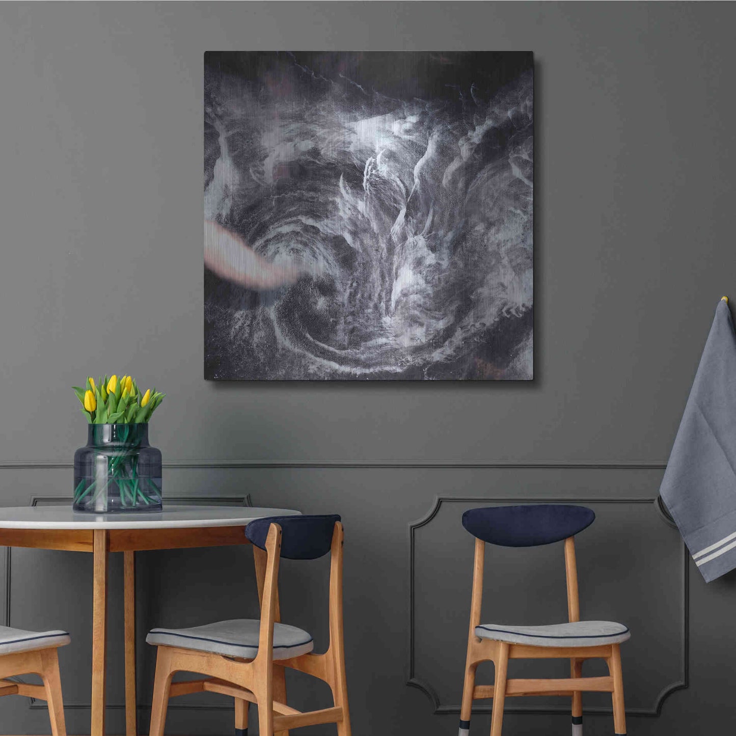 Luxe Metal Art 'Earth as Art: Whirlpool in the Air' Metal Wall Art,36x36