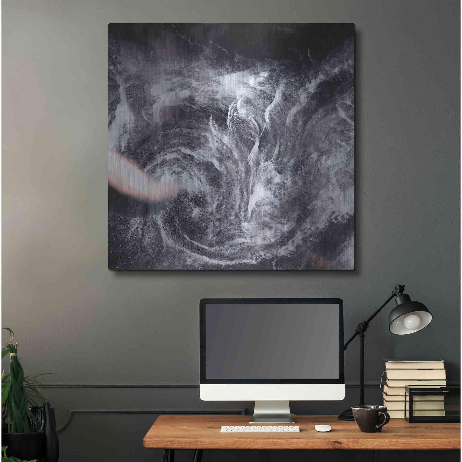 Luxe Metal Art 'Earth as Art: Whirlpool in the Air' Metal Wall Art,36x36