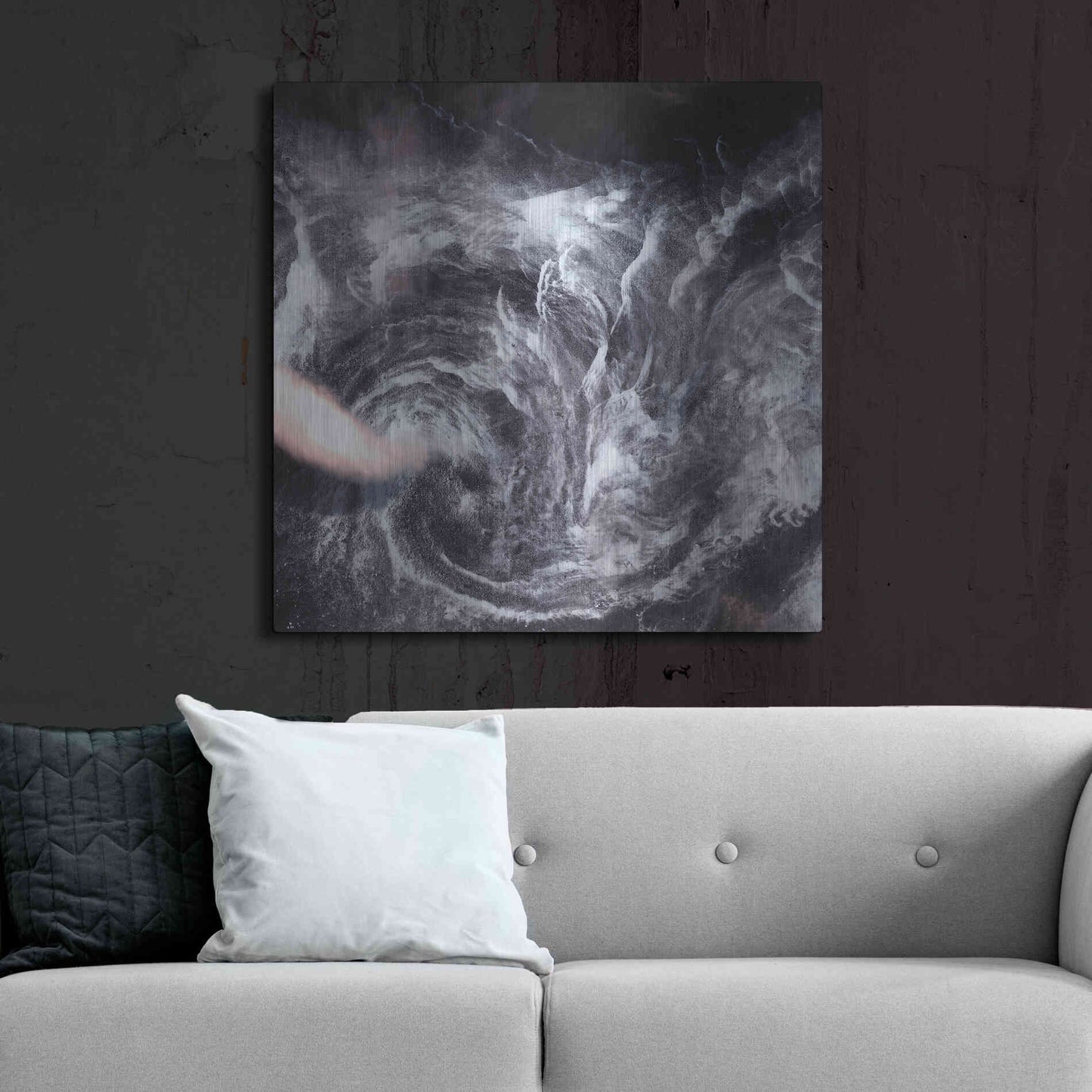 Luxe Metal Art 'Earth as Art: Whirlpool in the Air' Metal Wall Art,36x36