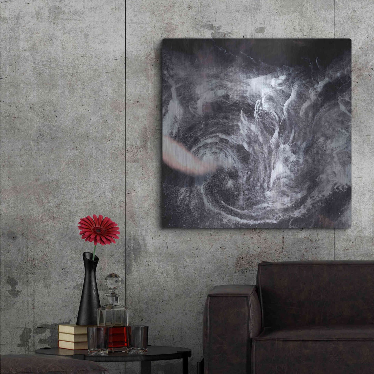 Luxe Metal Art 'Earth as Art: Whirlpool in the Air' Metal Wall Art,36x36