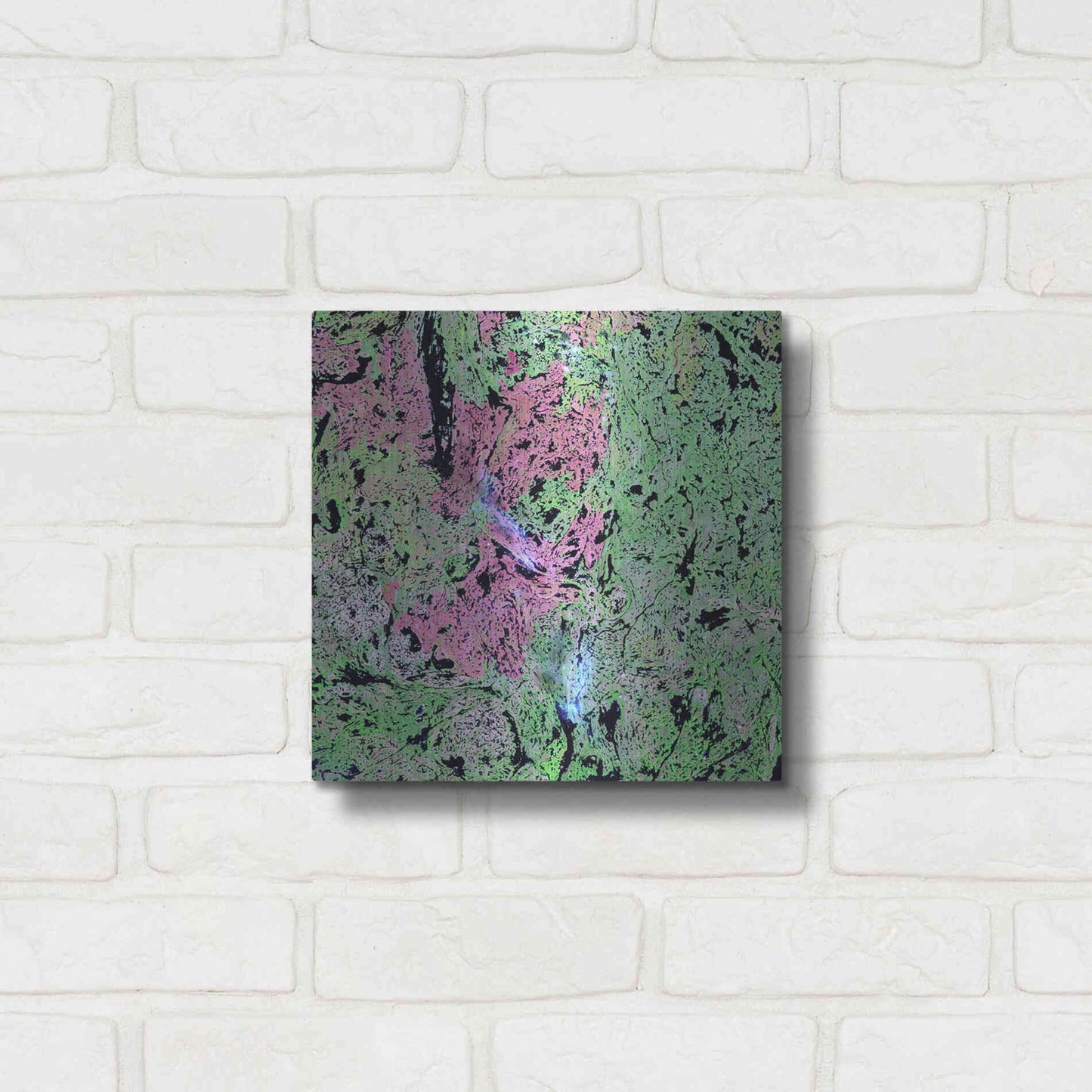 Luxe Metal Art 'Earth as Art: Yellowknife Wetlands' Metal Wall Art,12x12