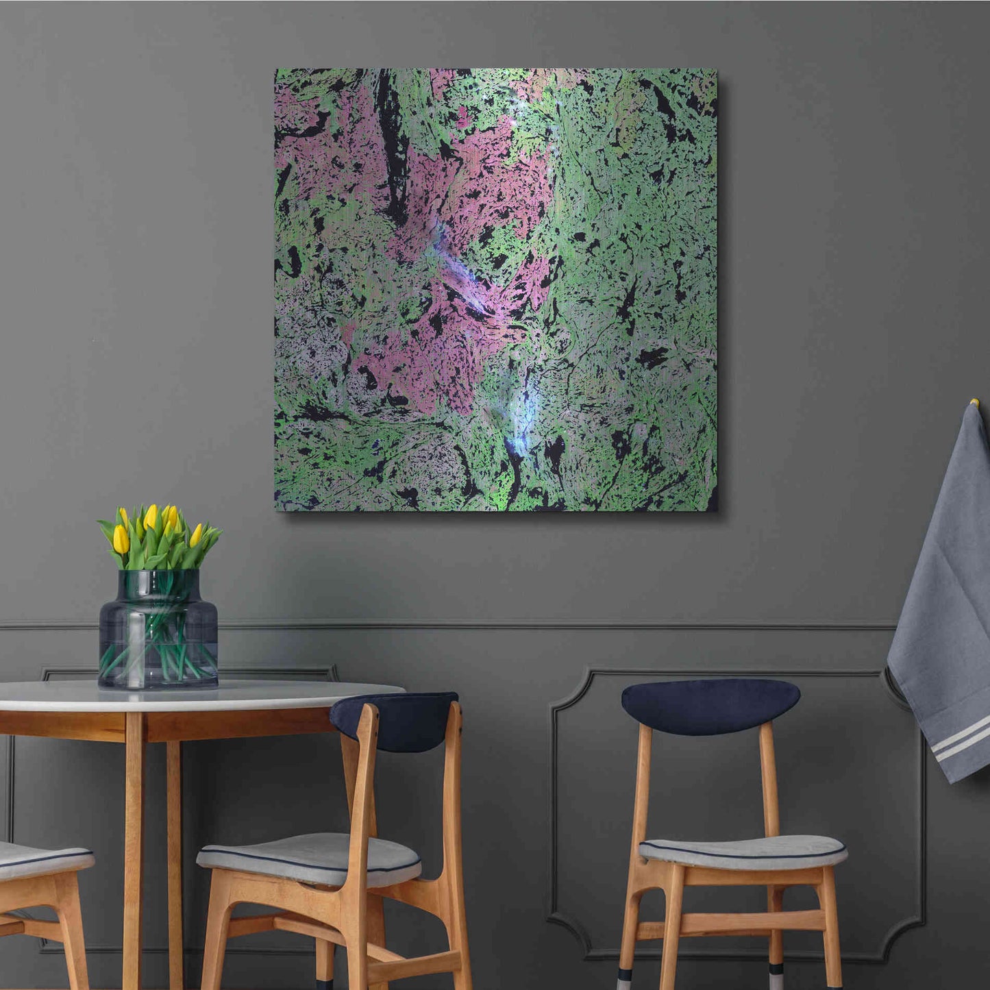 Luxe Metal Art 'Earth as Art: Yellowknife Wetlands' Metal Wall Art,36x36