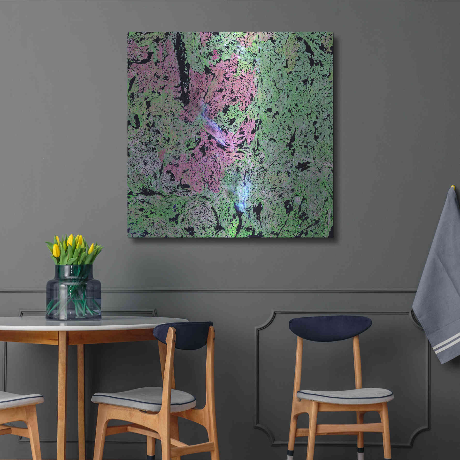 Luxe Metal Art 'Earth as Art: Yellowknife Wetlands' Metal Wall Art,36x36