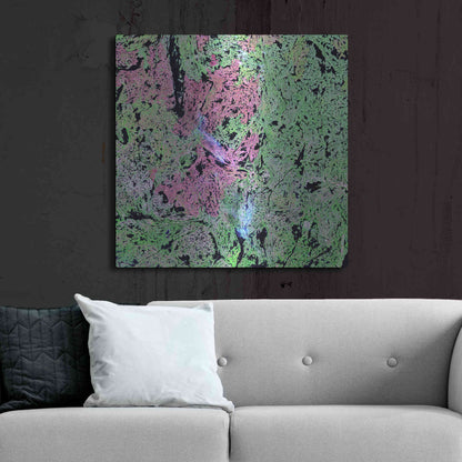 Luxe Metal Art 'Earth as Art: Yellowknife Wetlands' Metal Wall Art,36x36