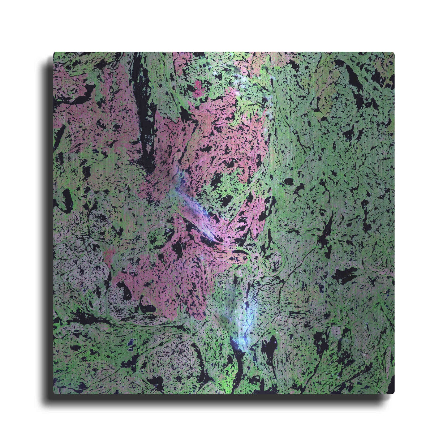 Luxe Metal Art 'Earth as Art: Yellowknife Wetlands' Metal Wall Art