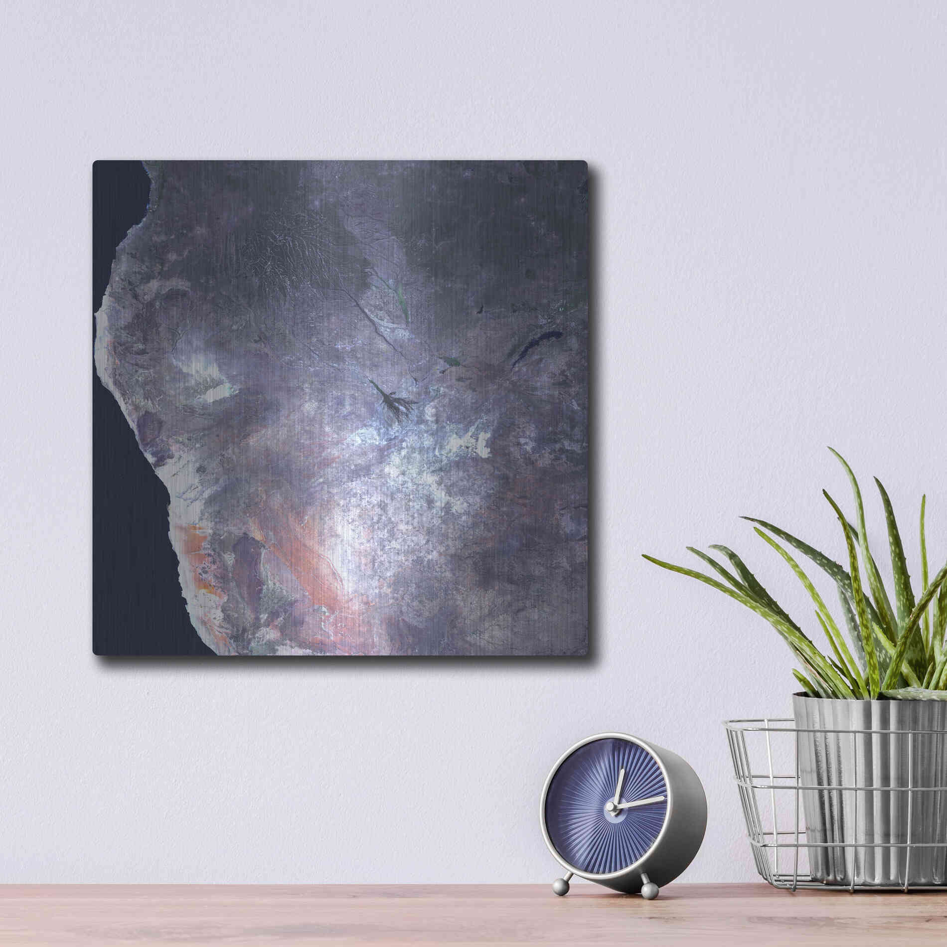 Luxe Metal Art 'Earth as Art: Africa' Metal Wall Art,12x12