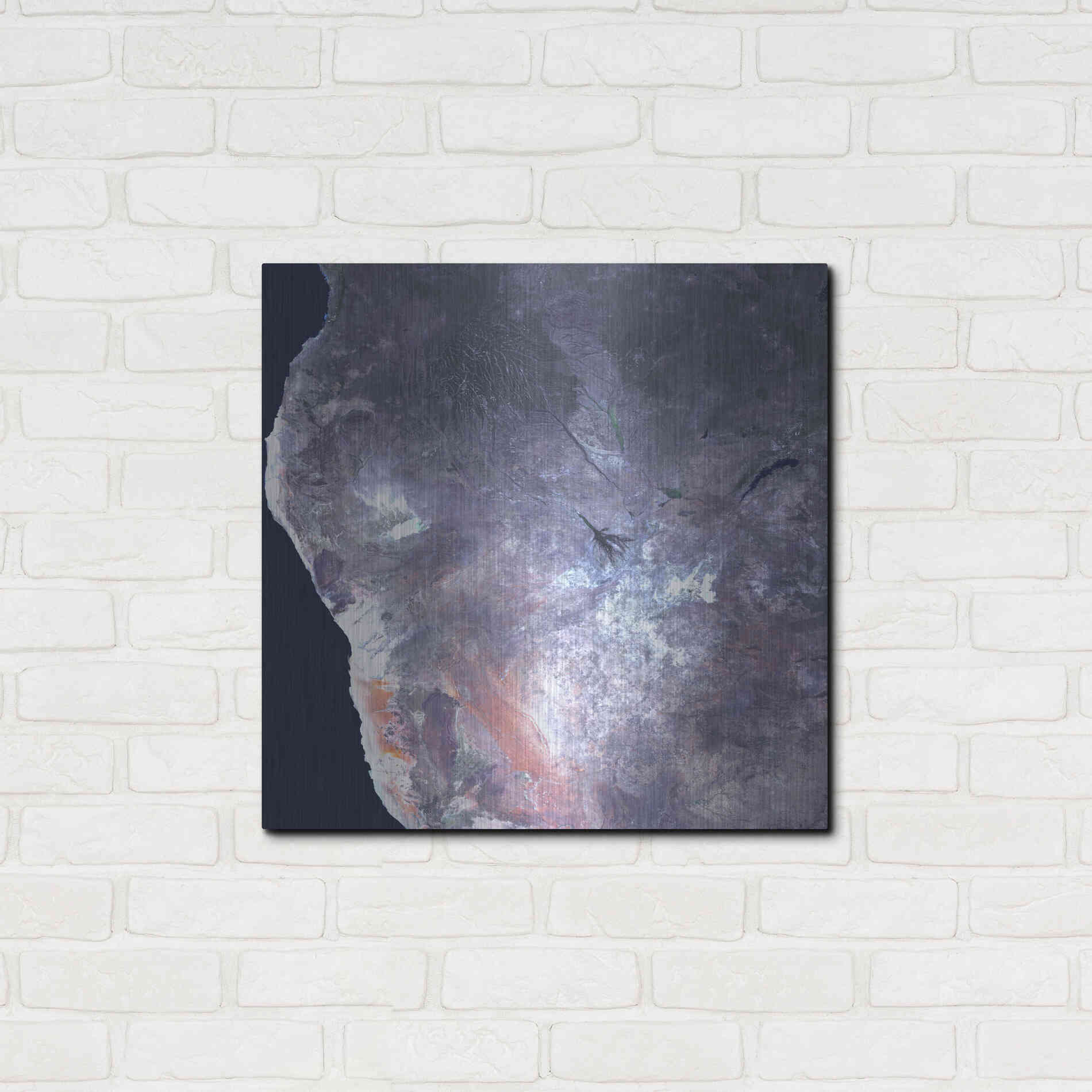 Luxe Metal Art 'Earth as Art: Africa' Metal Wall Art,24x24