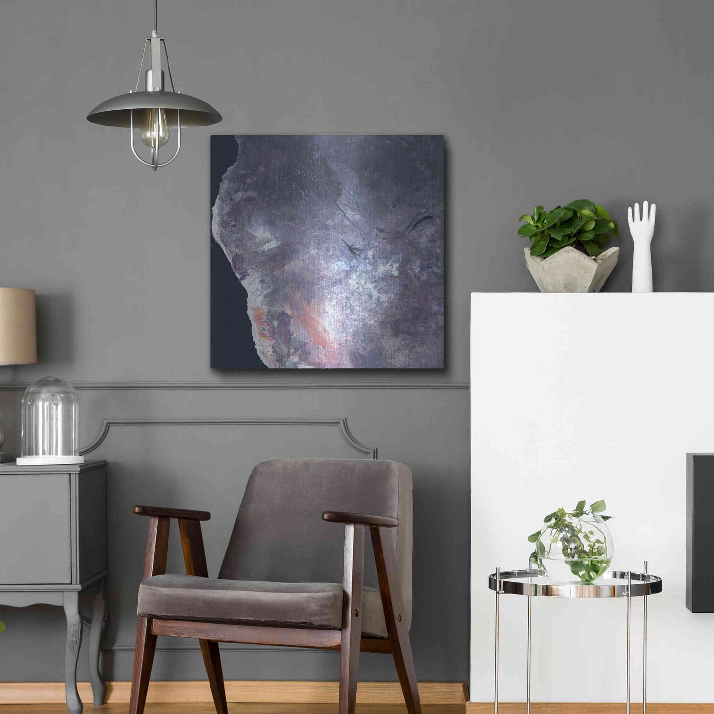 Luxe Metal Art 'Earth as Art: Africa' Metal Wall Art,24x24