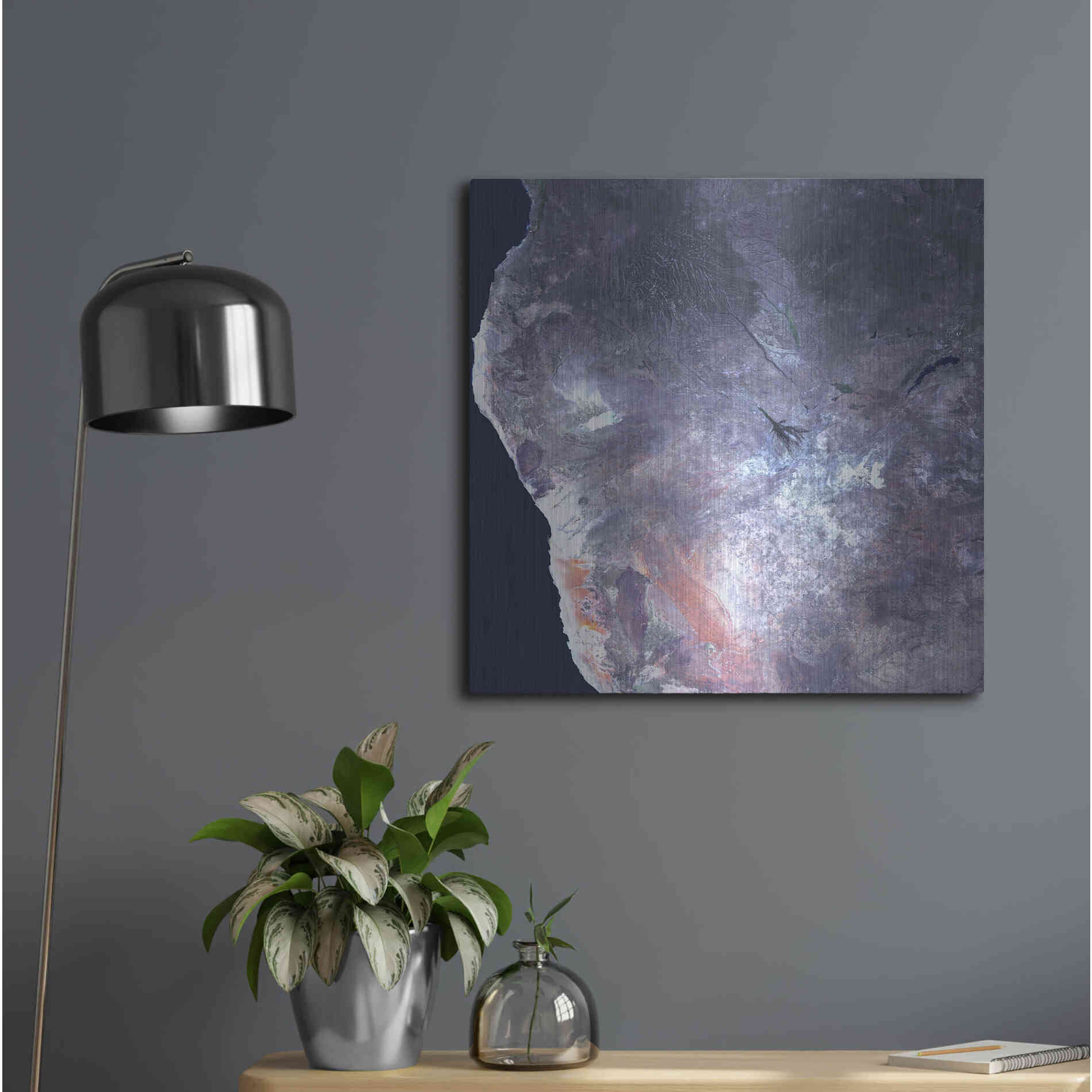 Luxe Metal Art 'Earth as Art: Africa' Metal Wall Art,24x24