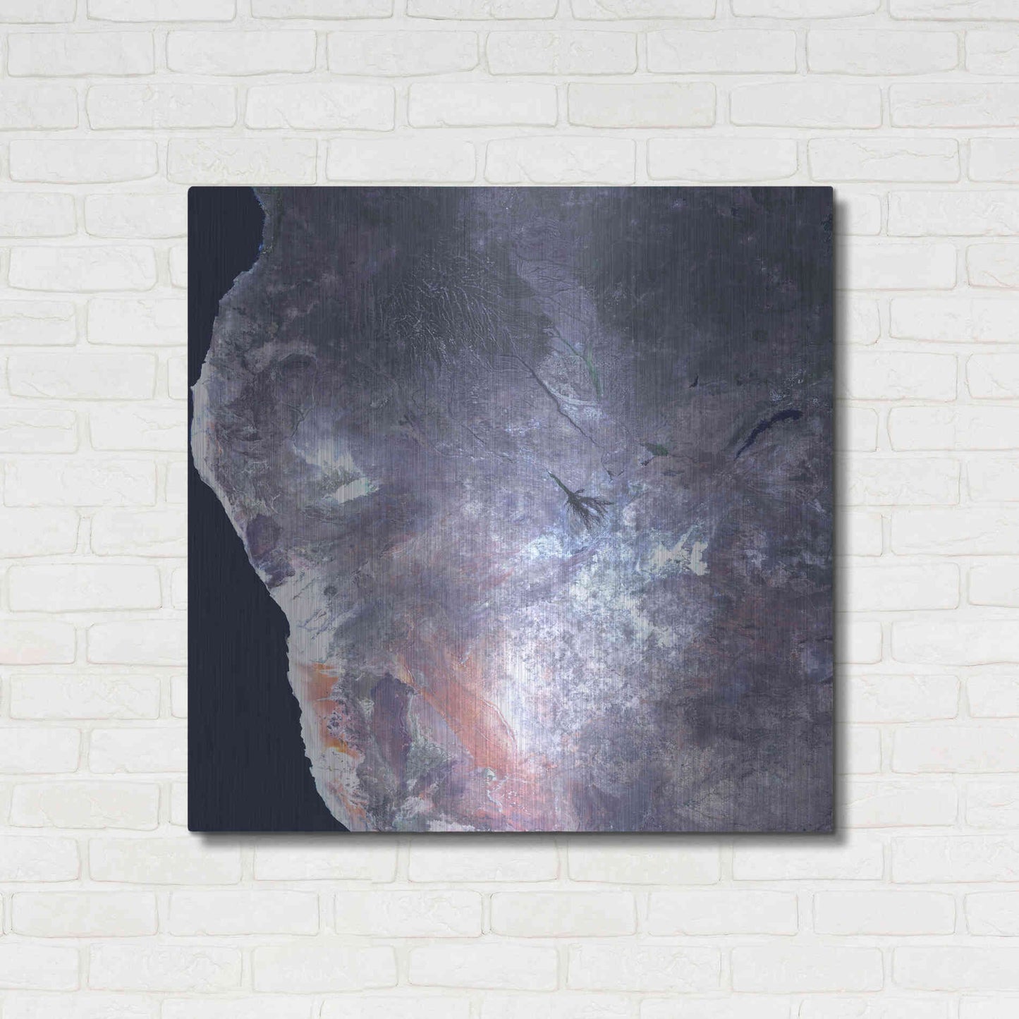 Luxe Metal Art 'Earth as Art: Africa' Metal Wall Art,36x36