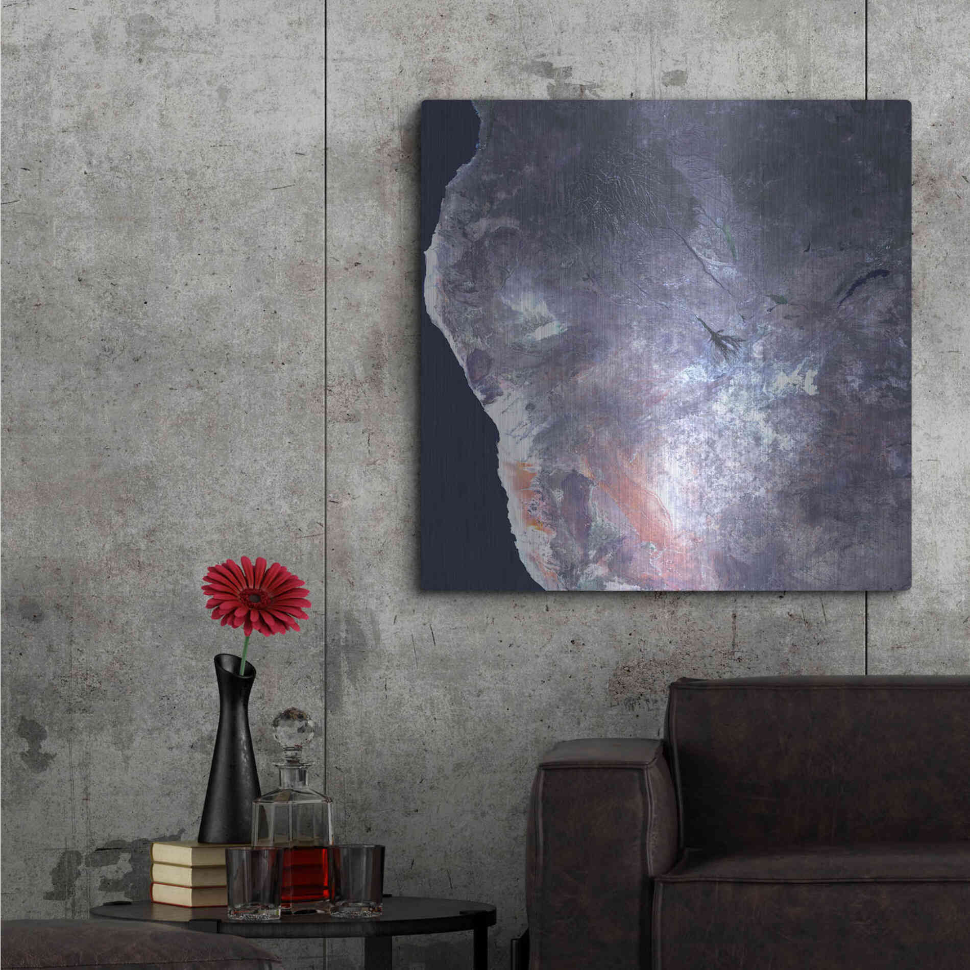 Luxe Metal Art 'Earth as Art: Africa' Metal Wall Art,36x36