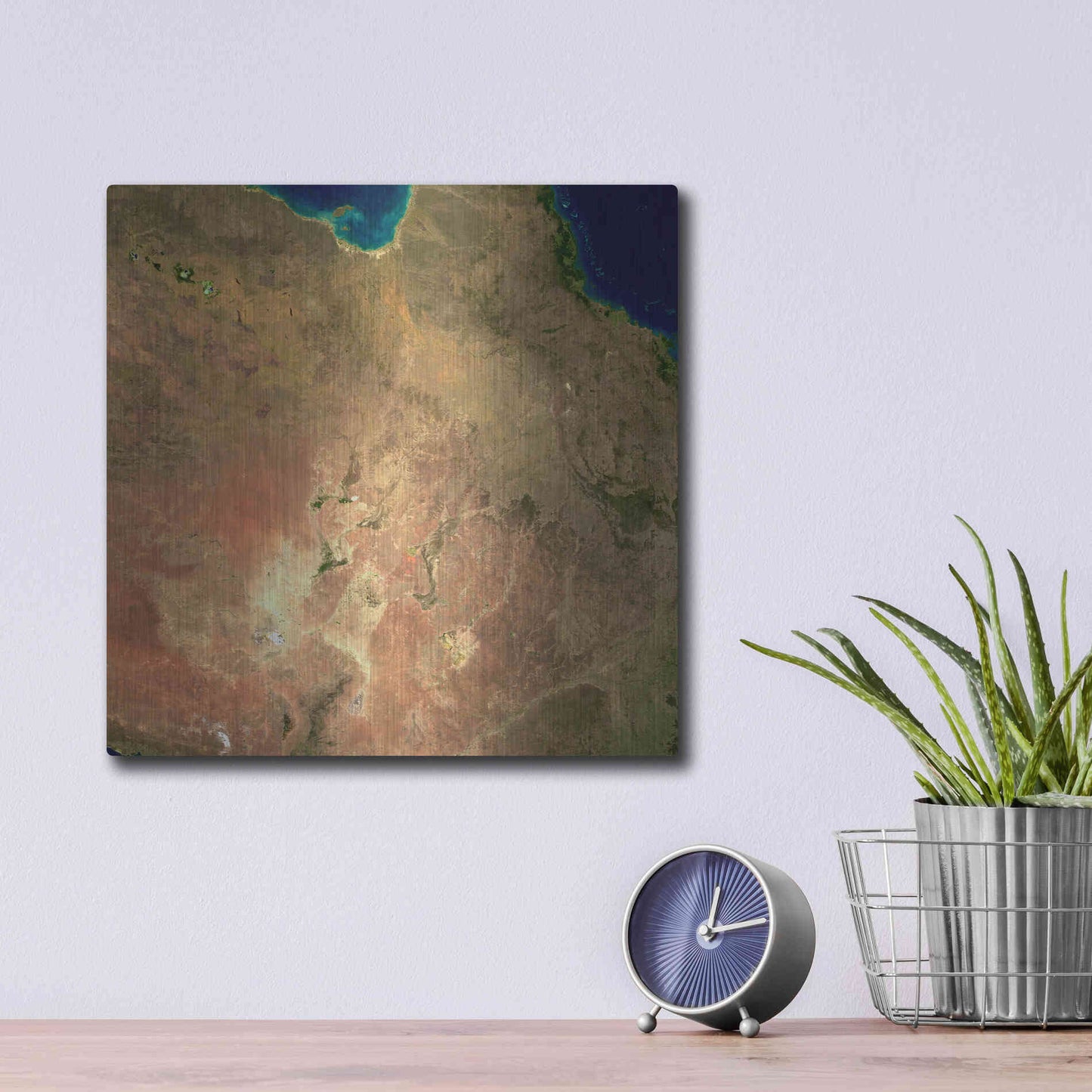 Luxe Metal Art 'Earth as Art: Australia' Metal Wall Art,12x12