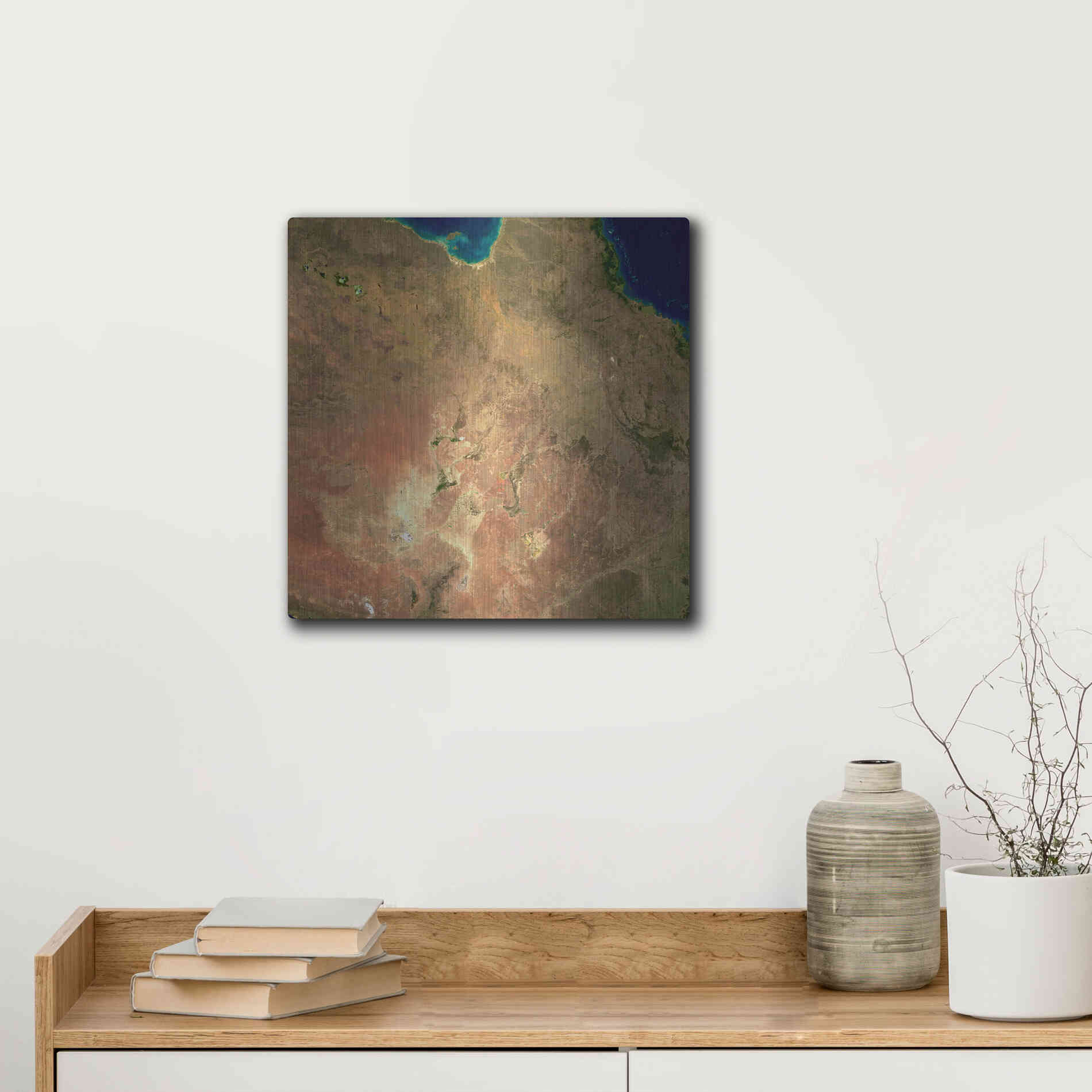 Luxe Metal Art 'Earth as Art: Australia' Metal Wall Art,12x12