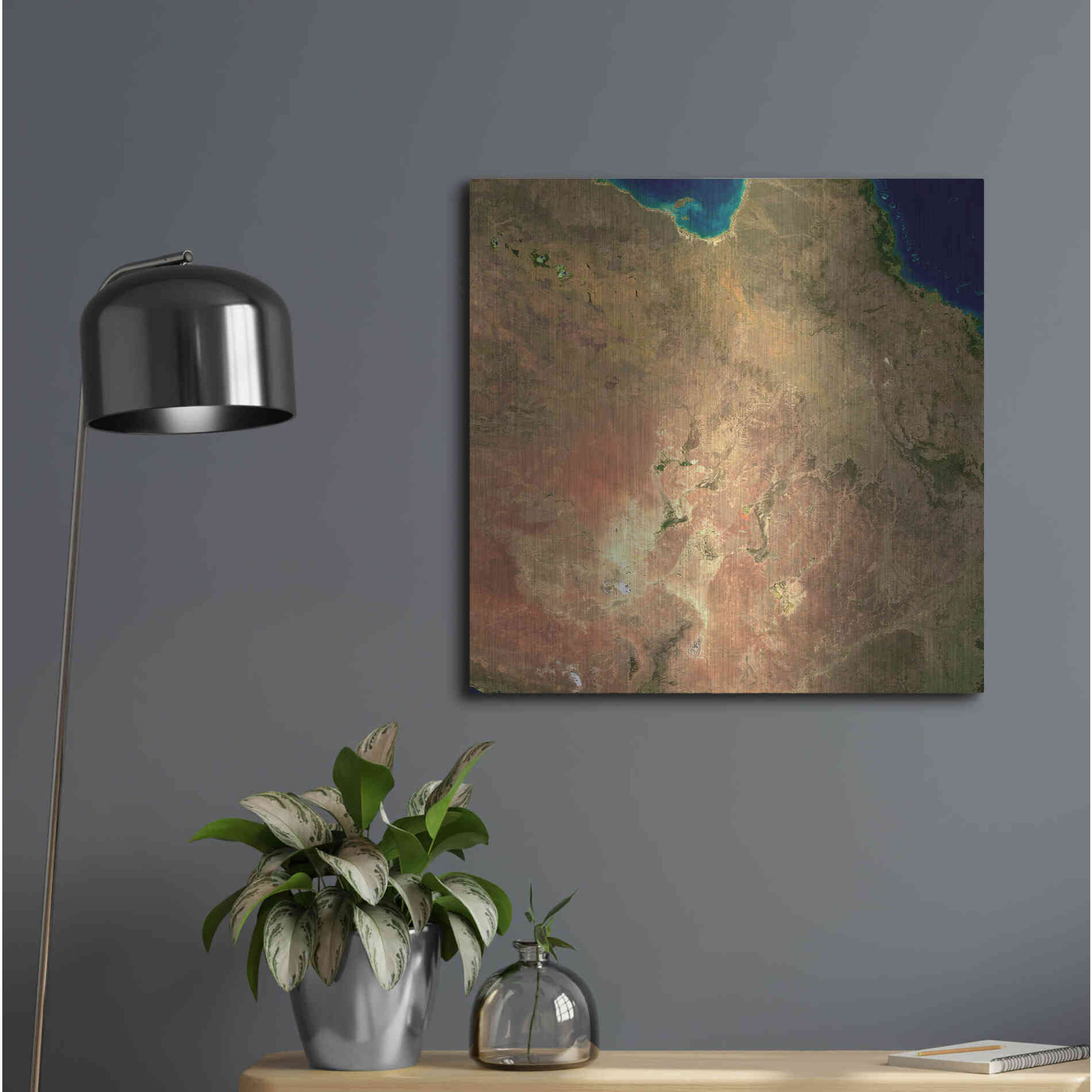 Luxe Metal Art 'Earth as Art: Australia' Metal Wall Art,24x24