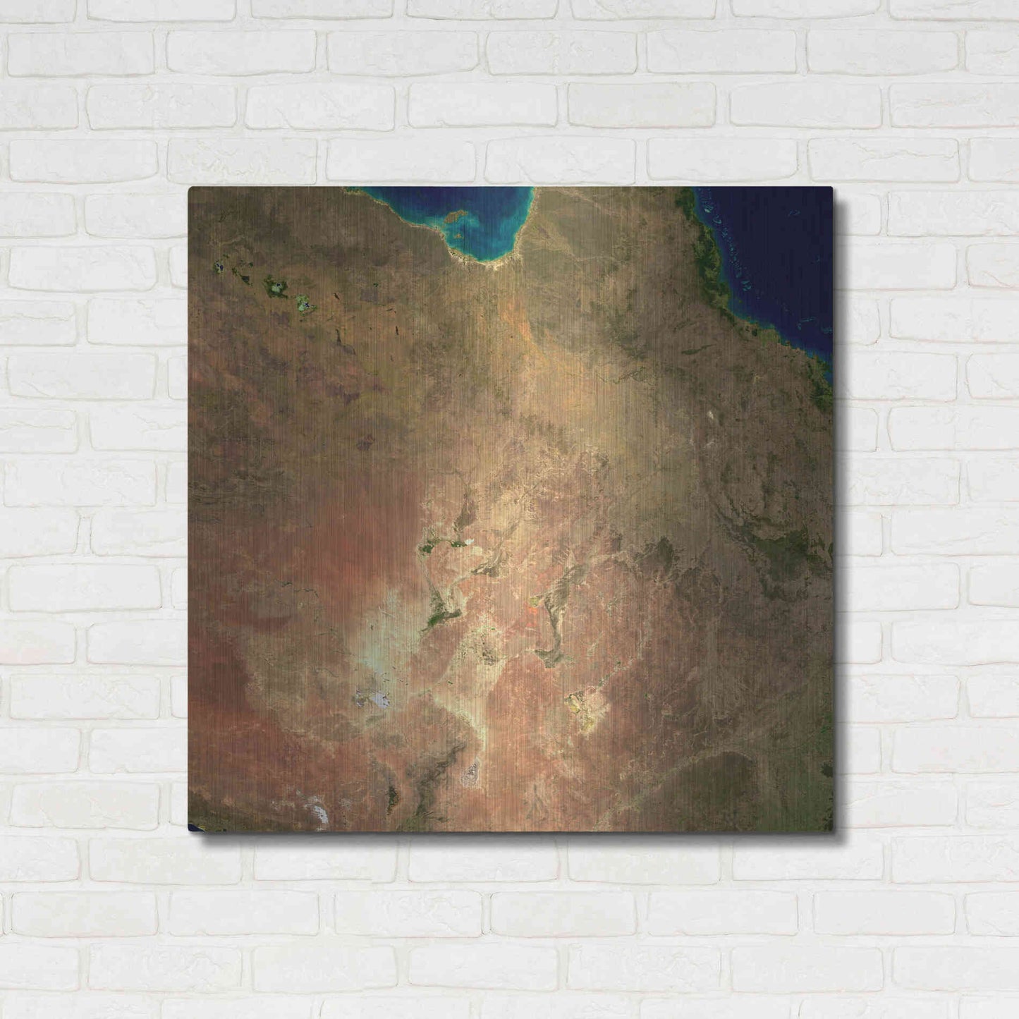 Luxe Metal Art 'Earth as Art: Australia' Metal Wall Art,36x36