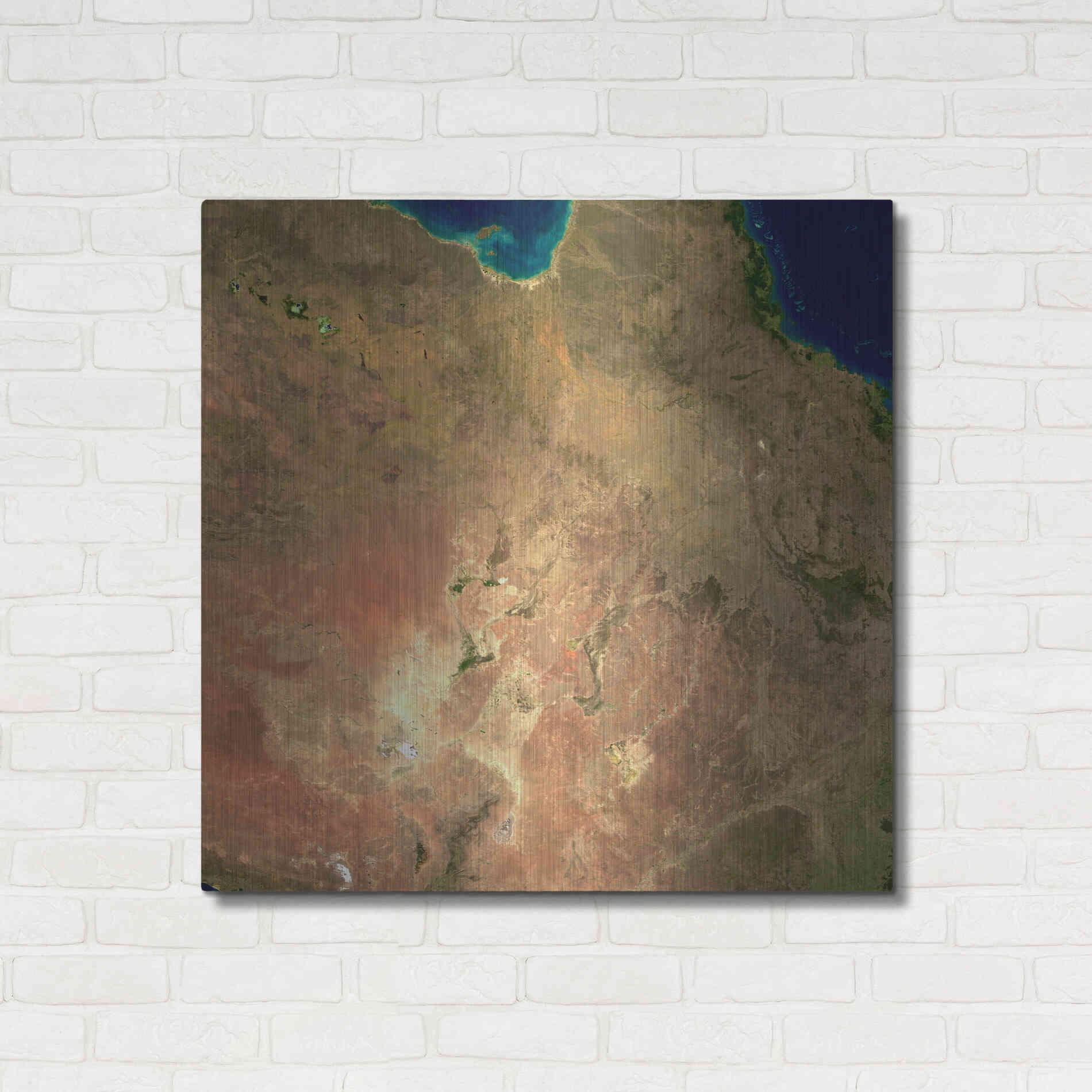 Luxe Metal Art 'Earth as Art: Australia' Metal Wall Art,36x36