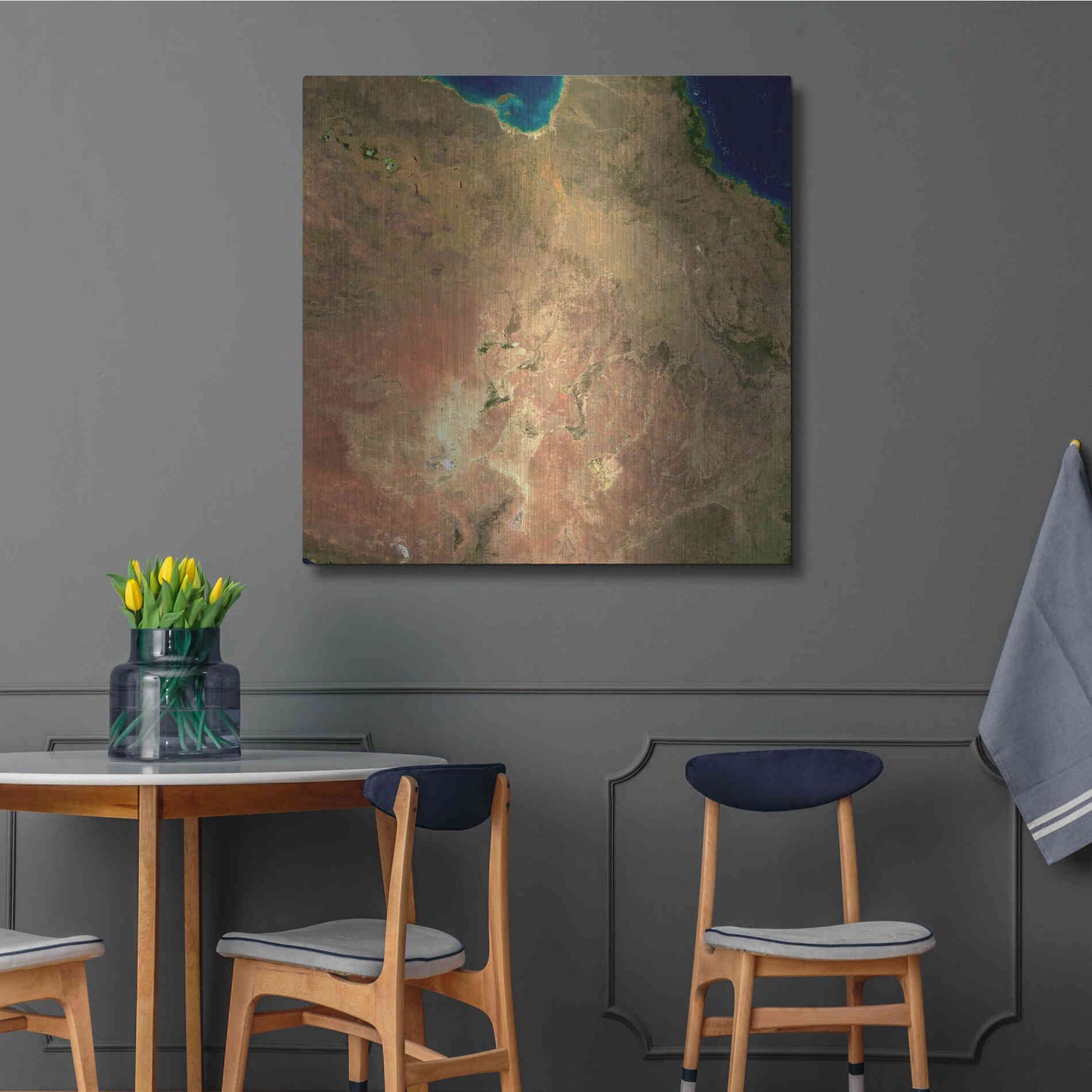 Luxe Metal Art 'Earth as Art: Australia' Metal Wall Art,36x36