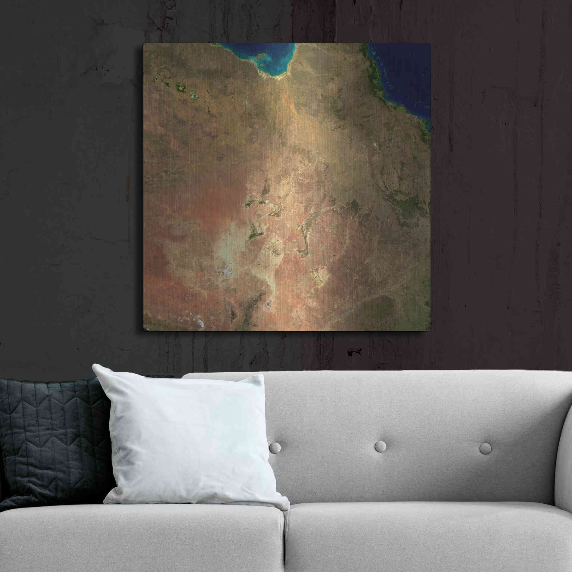 Luxe Metal Art 'Earth as Art: Australia' Metal Wall Art,36x36