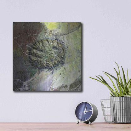Luxe Metal Art 'Earth as Art: Brandberg Massif' Metal Wall Art,12x12