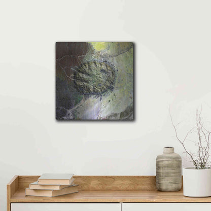 Luxe Metal Art 'Earth as Art: Brandberg Massif' Metal Wall Art,12x12