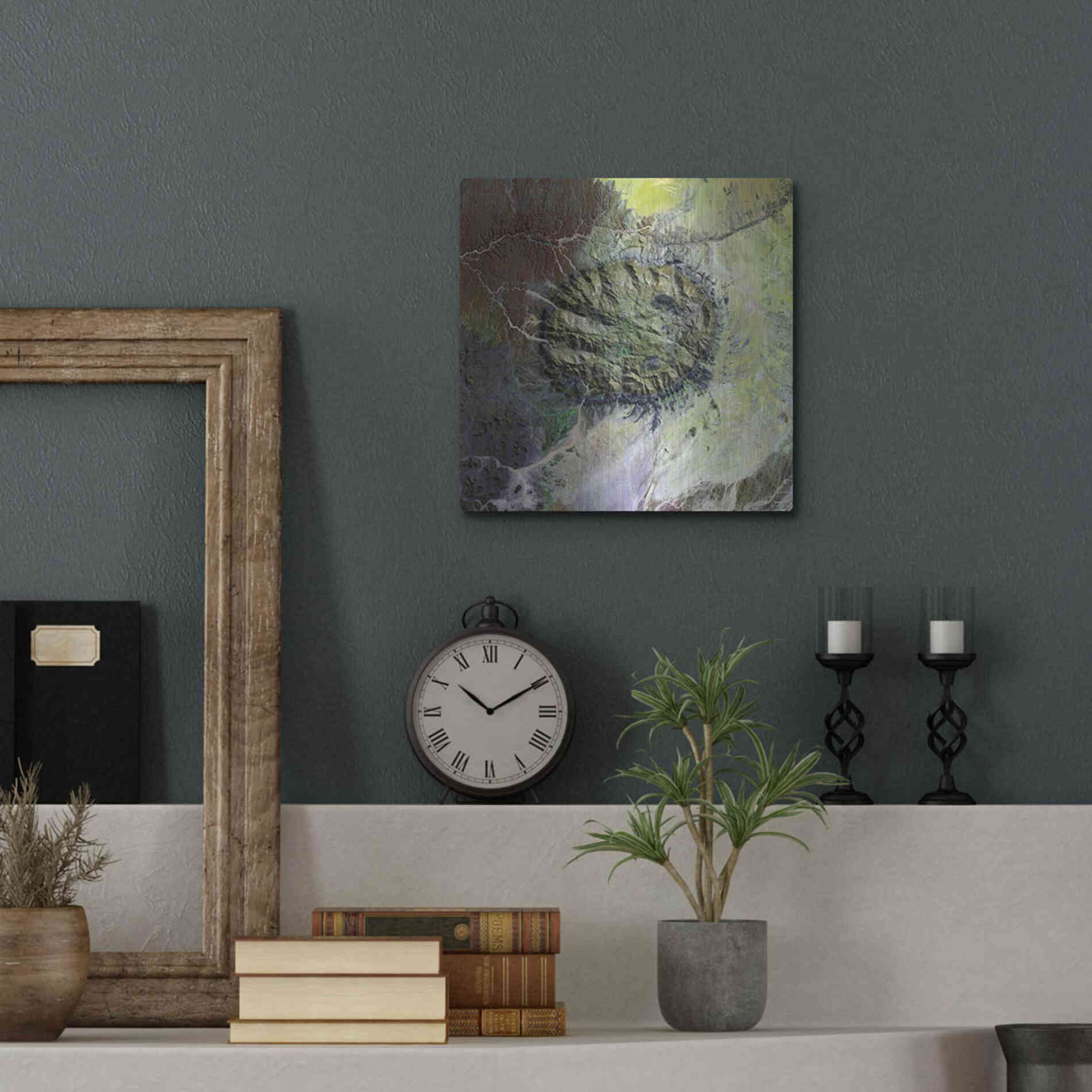 Luxe Metal Art 'Earth as Art: Brandberg Massif' Metal Wall Art,12x12