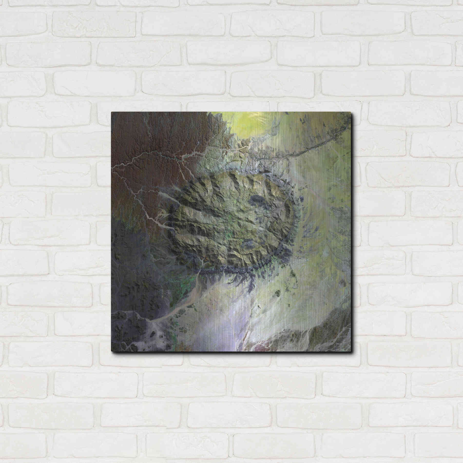 Luxe Metal Art 'Earth as Art: Brandberg Massif' Metal Wall Art,24x24