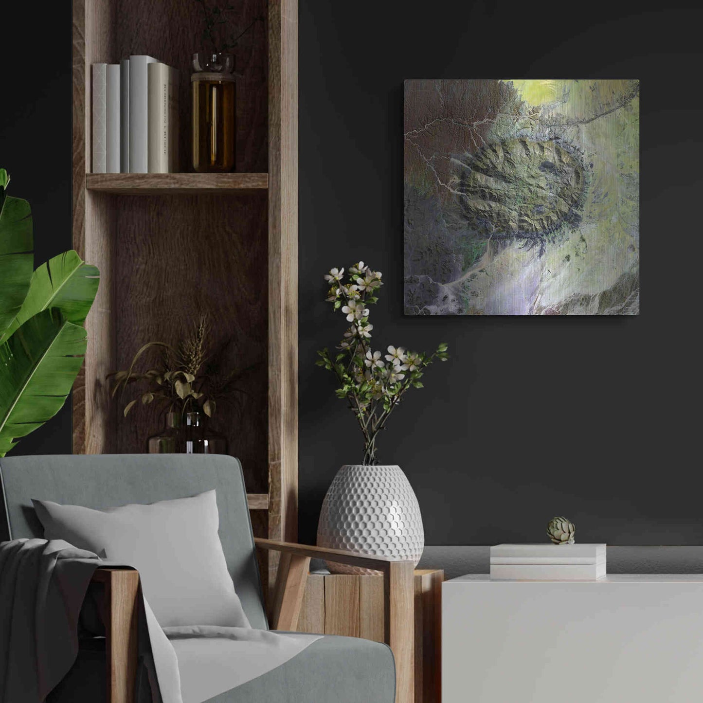 Luxe Metal Art 'Earth as Art: Brandberg Massif' Metal Wall Art,24x24