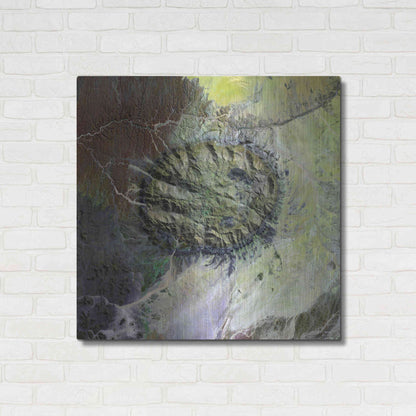 Luxe Metal Art 'Earth as Art: Brandberg Massif' Metal Wall Art,36x36